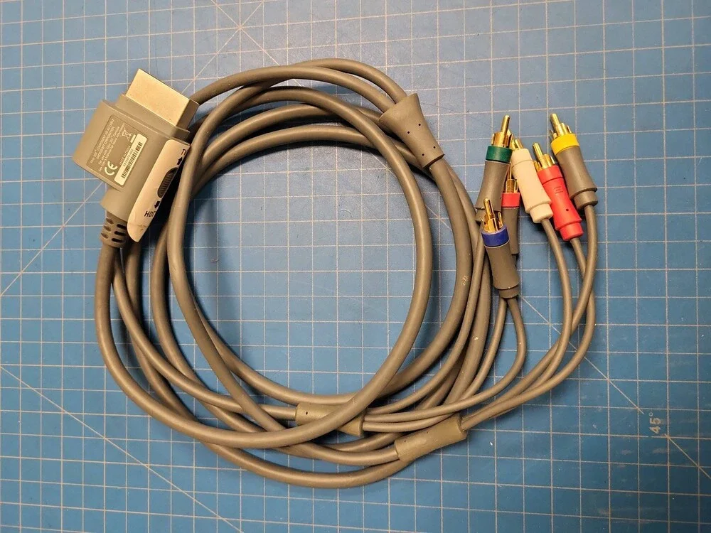 Microsoft Xbox 360 Component AV Cable HD TV HDTV Cord OEM Original 360